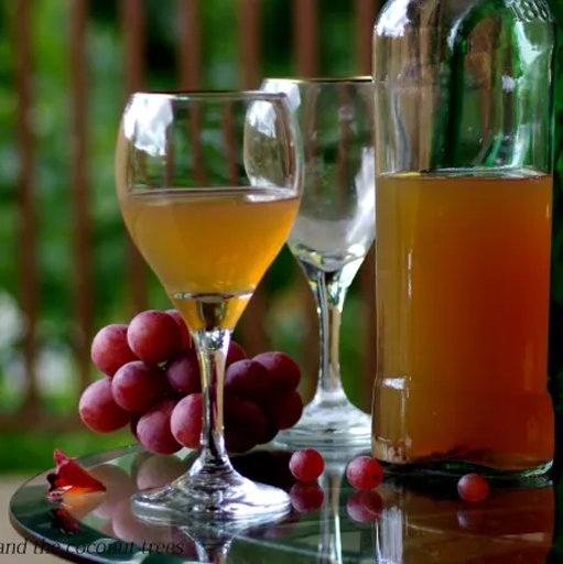 HOMEMADE RED GRAPE WINE / KERALA SWEET WINE / EASY WINE MAKING